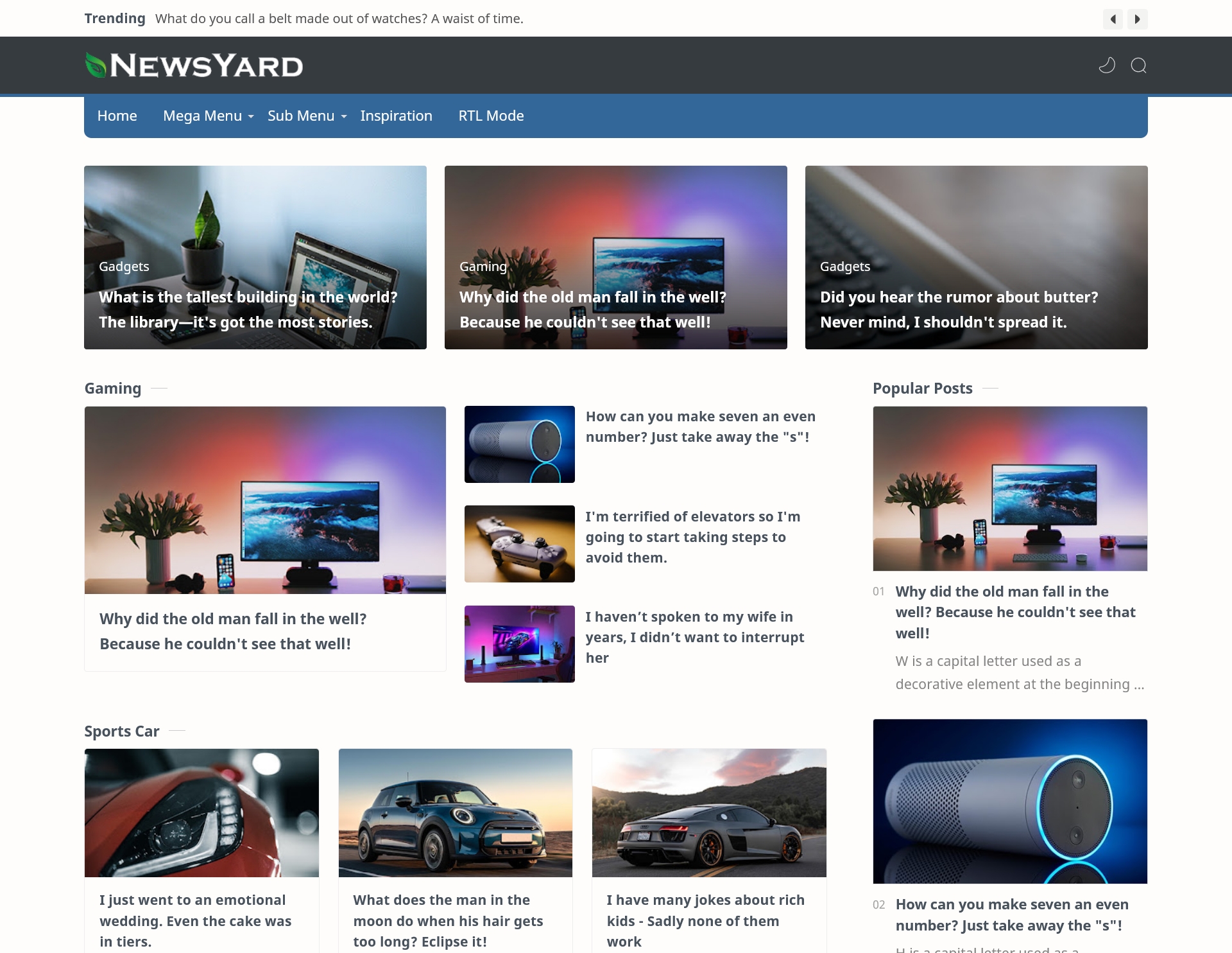 News Yard Blogger Template