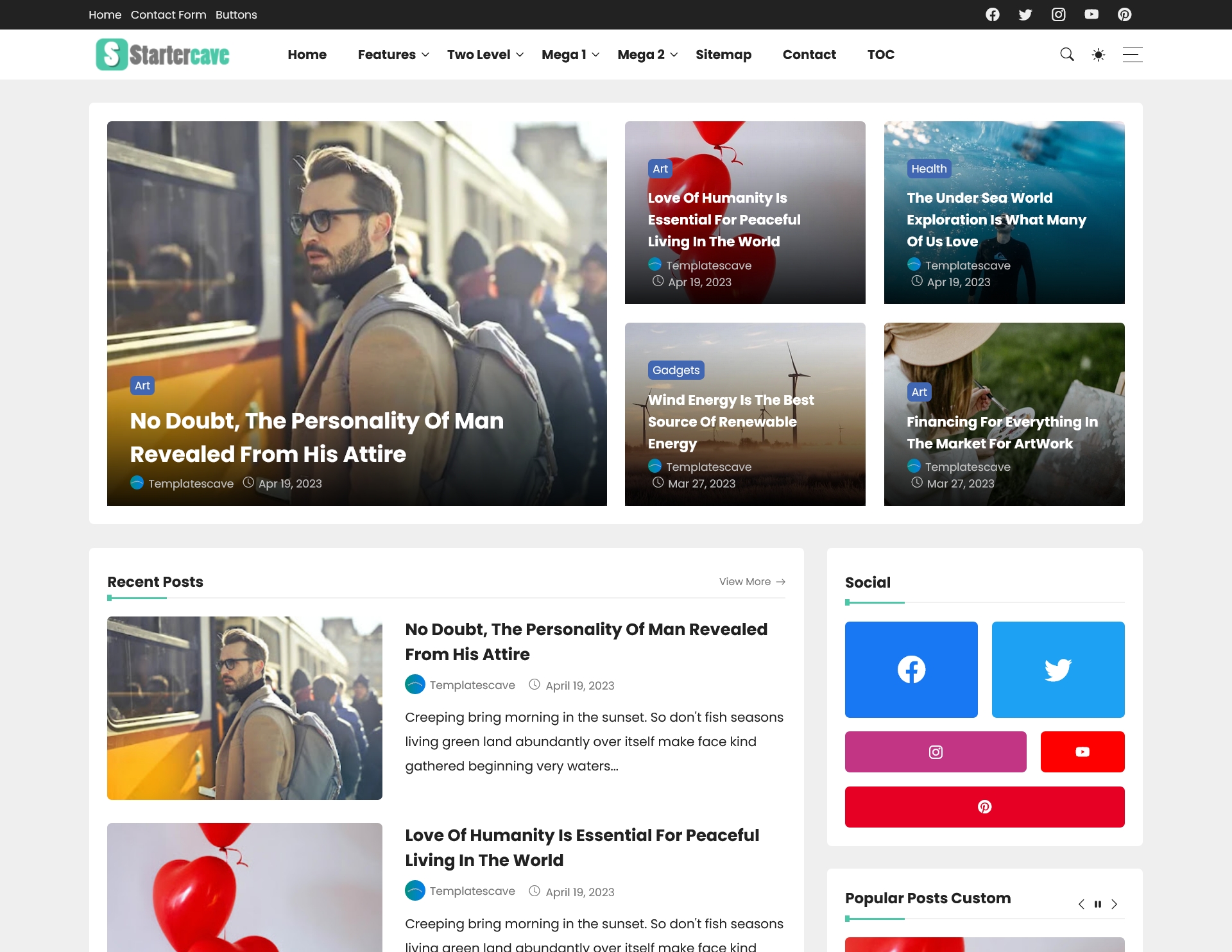 Startercave Blogger Template