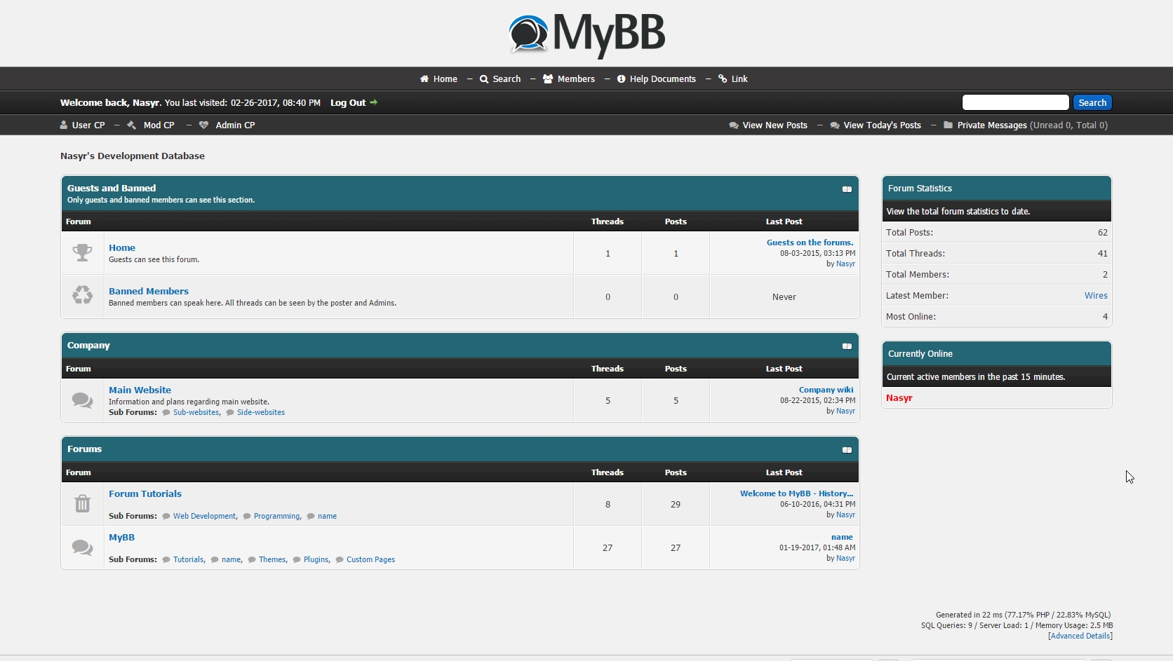 MyBB Basic Theme