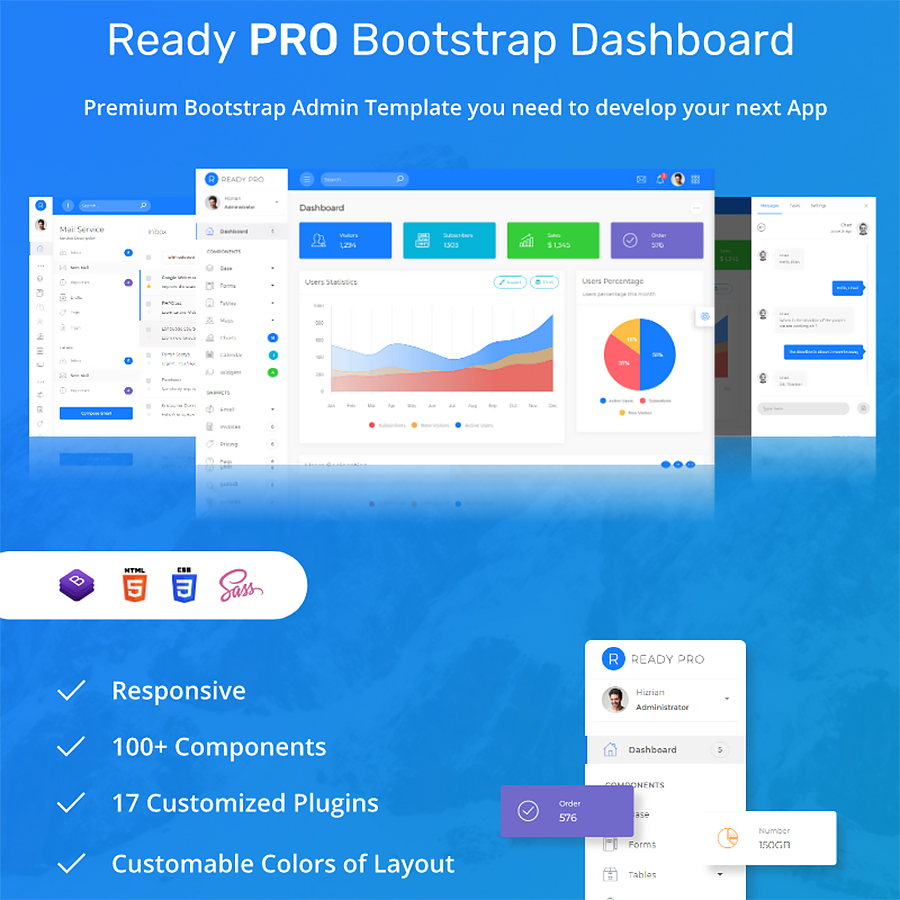 Ready Pro Bootstrap Dashboard Admin Template