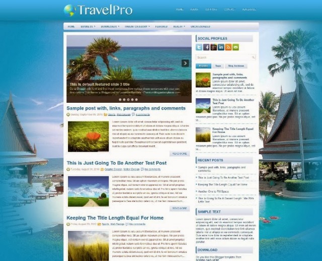 40+ Free Travel Blogger Templates - Webprecis