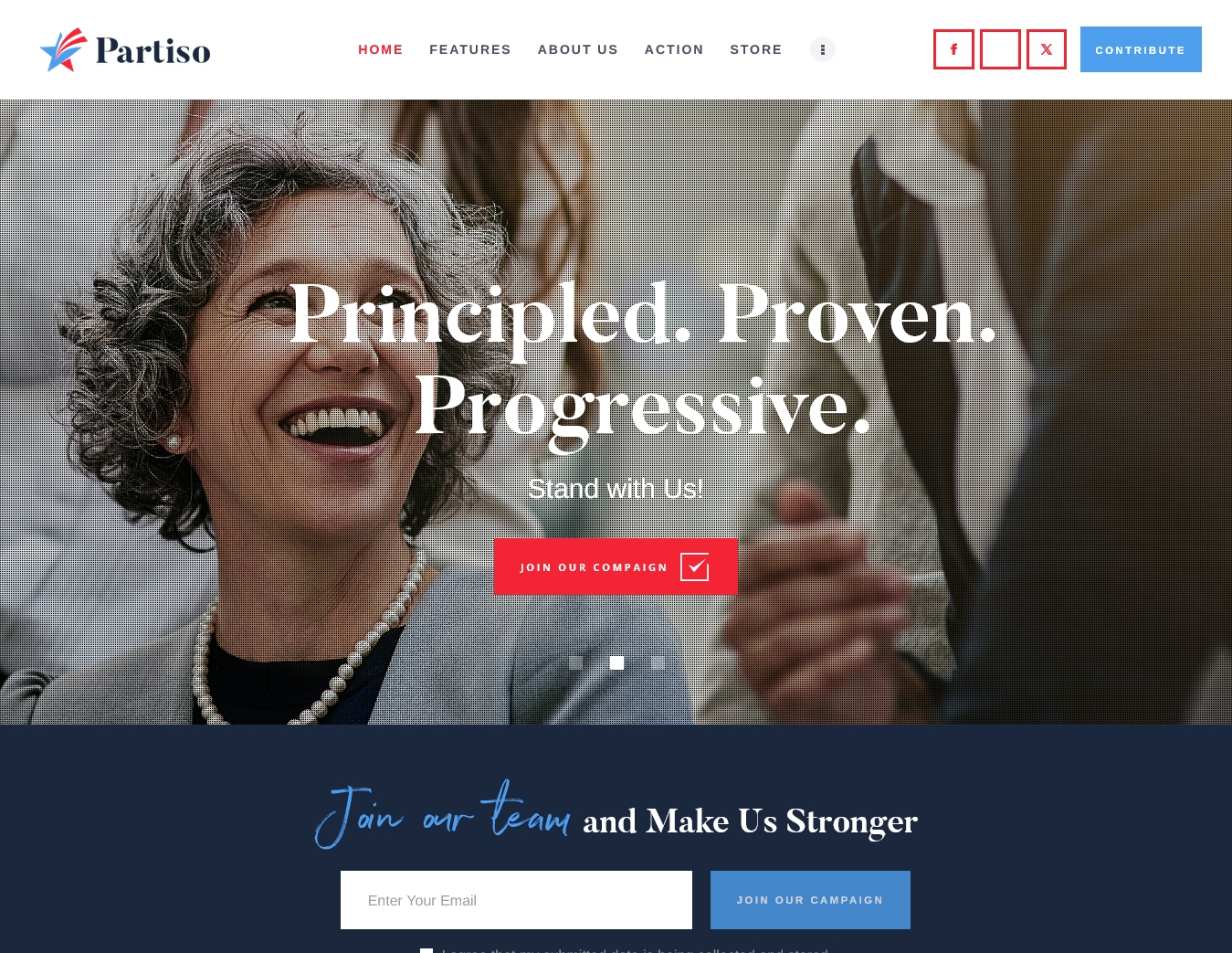 Partiso Political WordPress Theme