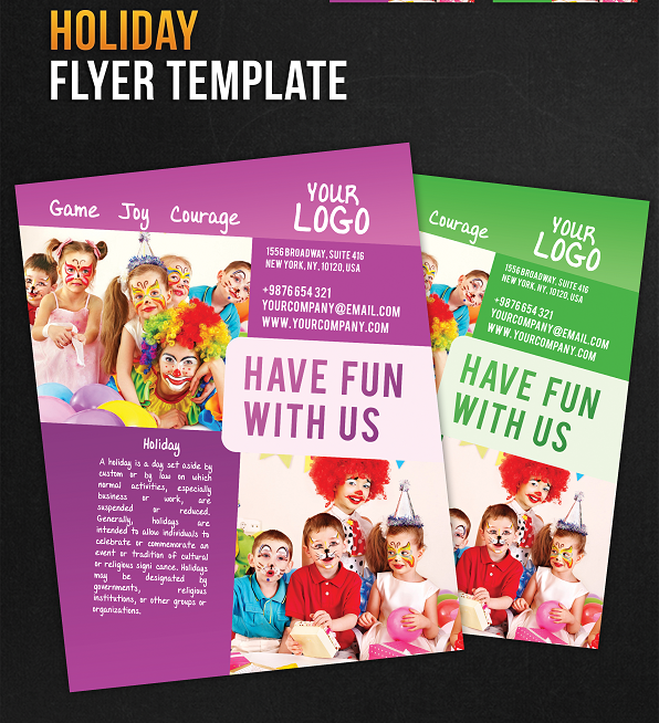 Holiday Flyer PSD Template