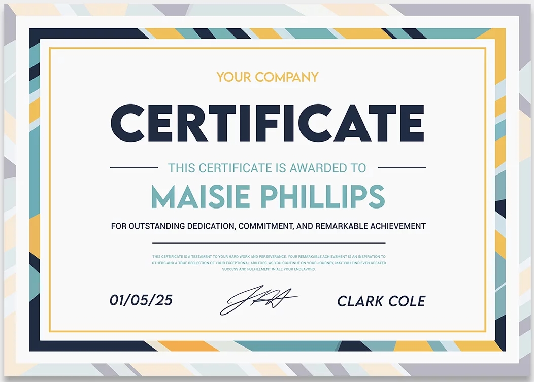 Free Certificate Template