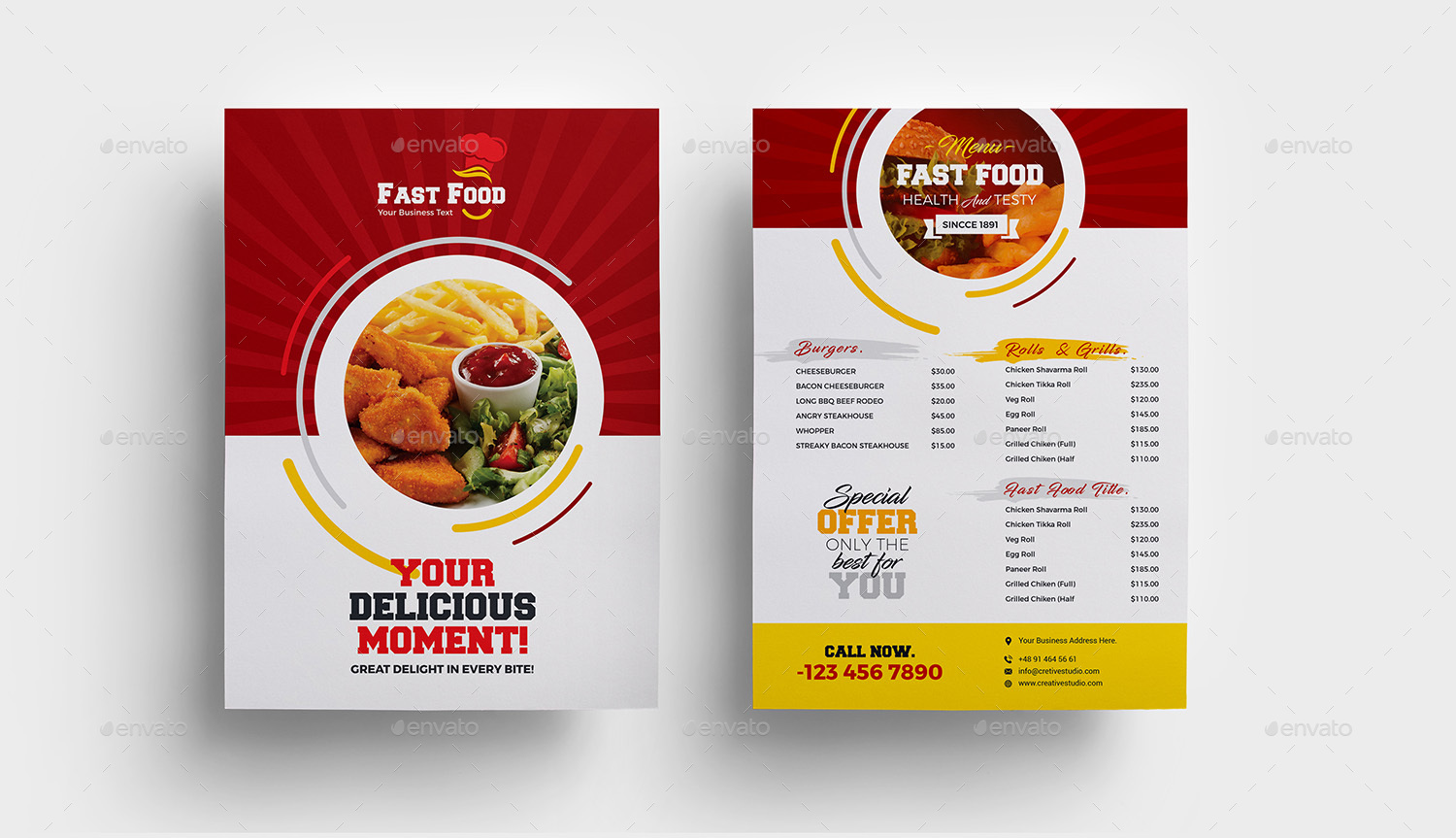 Fast Food Both Side Flyer