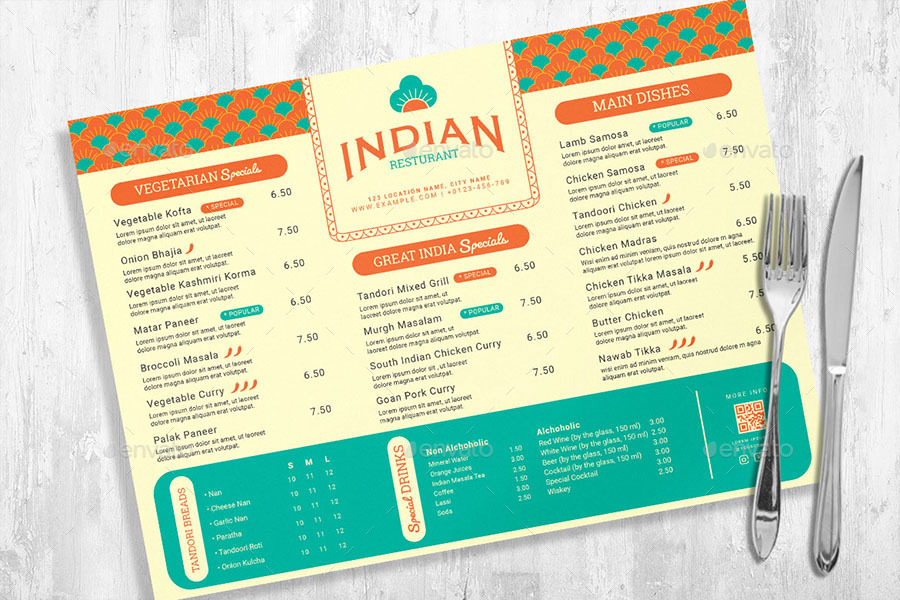 Indian Menu