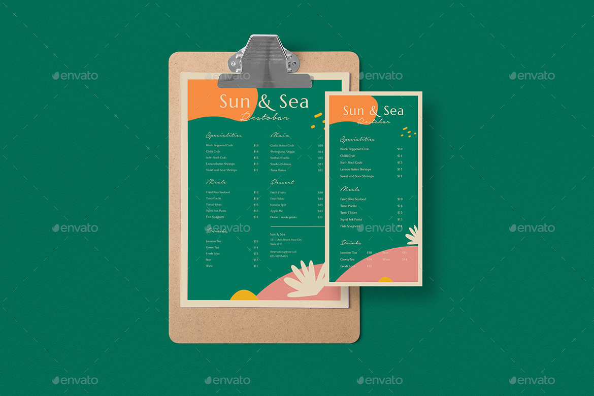 Organic Food Menus