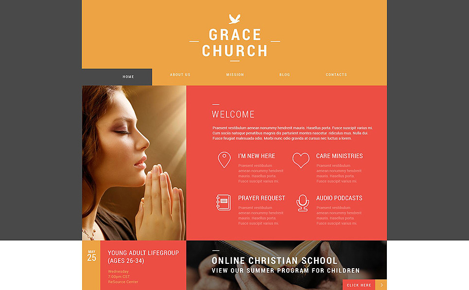 Religious Organization WordPress Theme