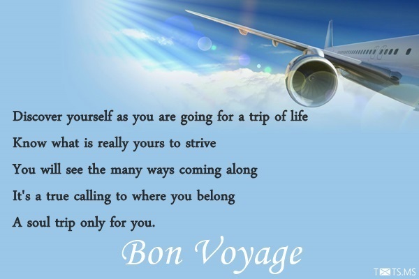 Bon Voyage Message