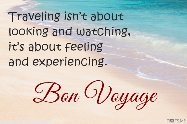Bon Voyage Message