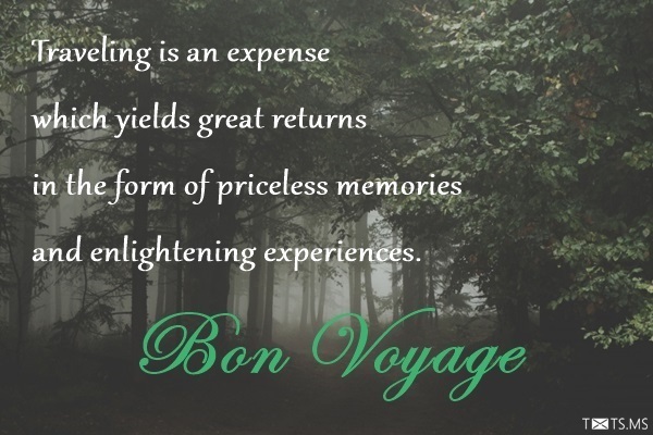 Bon Voyage Quote