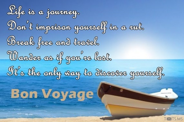 Bon Voyage Message