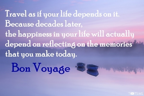 Bon Voyage Quote