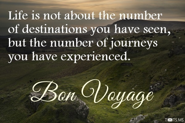 Bon Voyage Quote