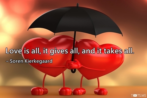 Love Quote by Soren Kierkegaard