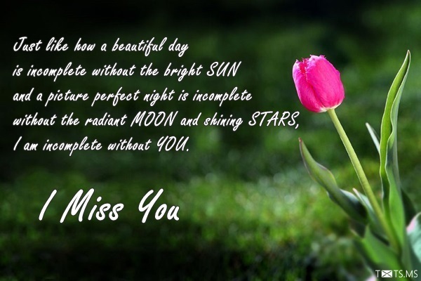 Miss You Image for Girlfriend