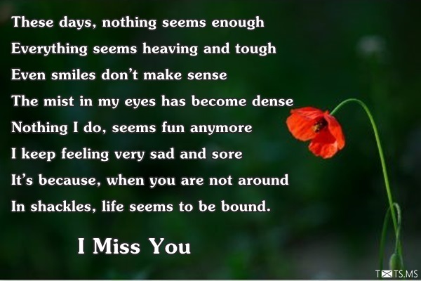 Miss You Image for Girlfriend