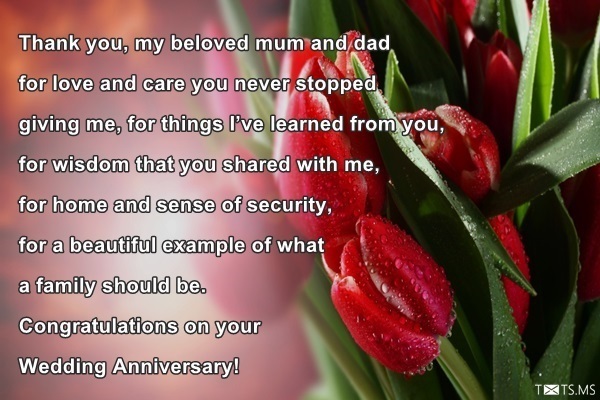 Anniversary Quotes for Parents