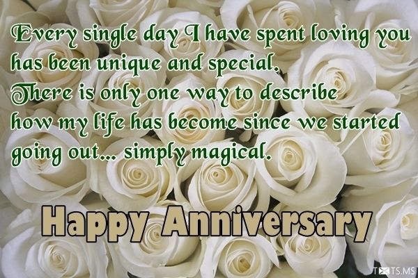 Anniversary Wishes for girlfriend