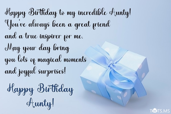Birthday Wishes for Aunt