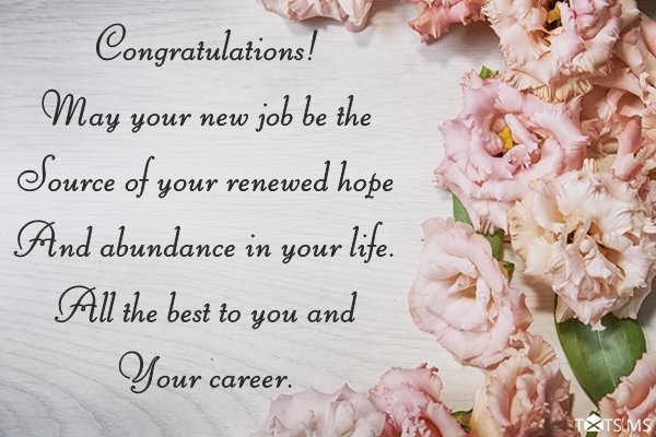 Congratulations Wishes for New Job