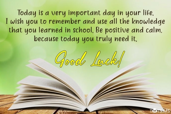 Good Luck Messages for Exams