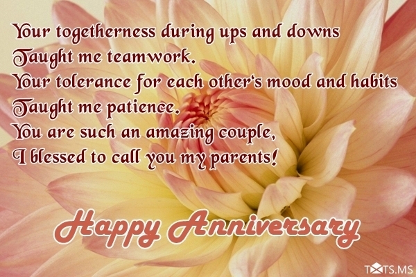 Anniversary Wishes for Parents