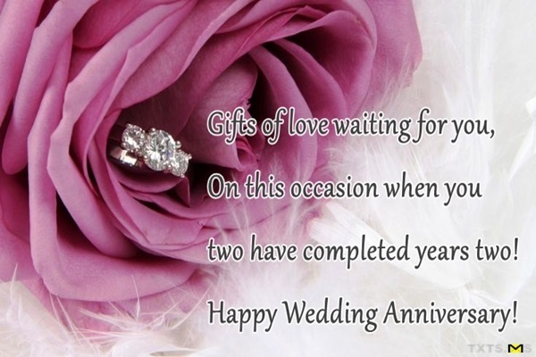 Second Wedding Anniversary Wishes
