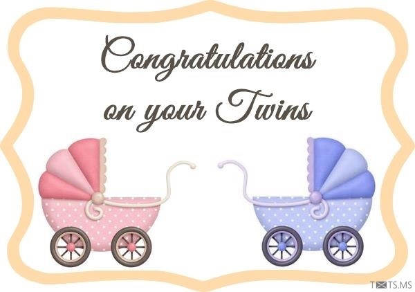 Congratulations Image for Twins
