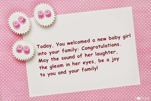 Congratulations Messages for Baby Girl