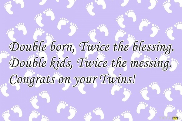 Congratulations Wishes for Twins