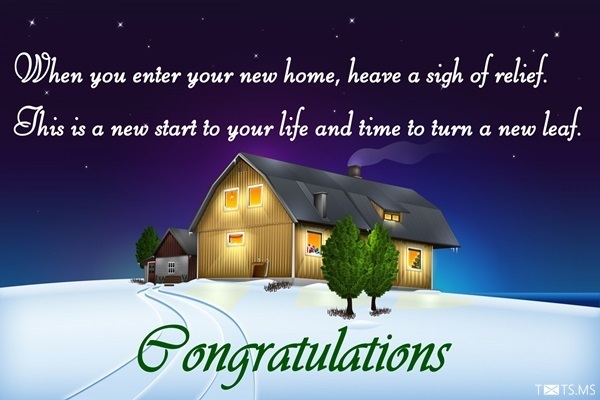 Congratulations Wishes for your New Home