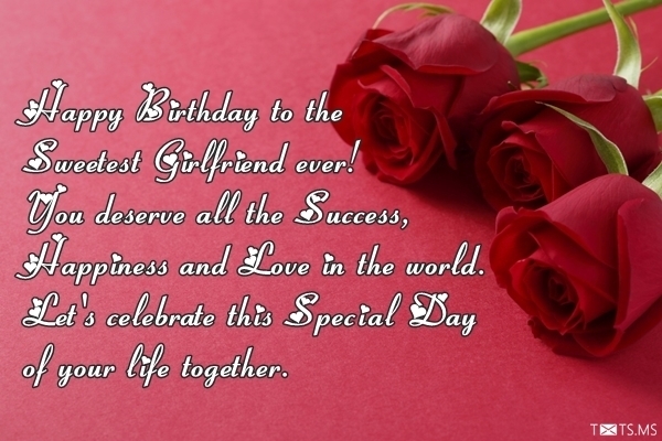 Birthday Wishes for Girlfriend