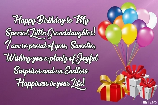 Birthday Wishes for Granddaughter