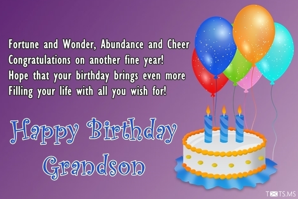 Birthday Wishes for Grandson