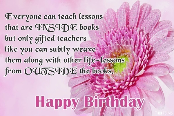 Birthday Wishes for Teacher