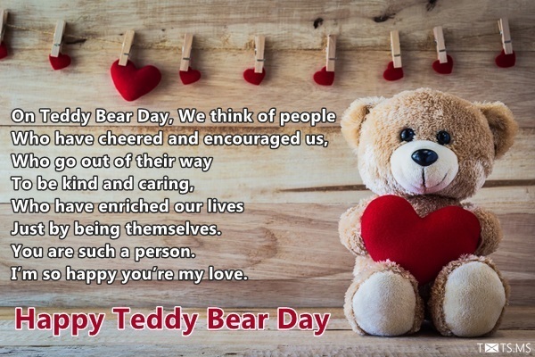 Teddy Bear Day Wishes