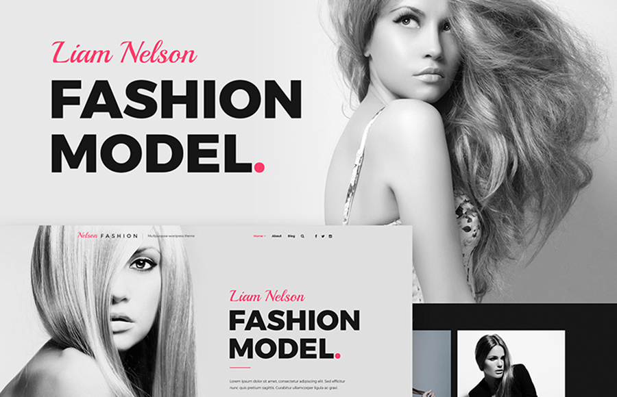 Nelson Fashion - Model Agency WordPress Theme