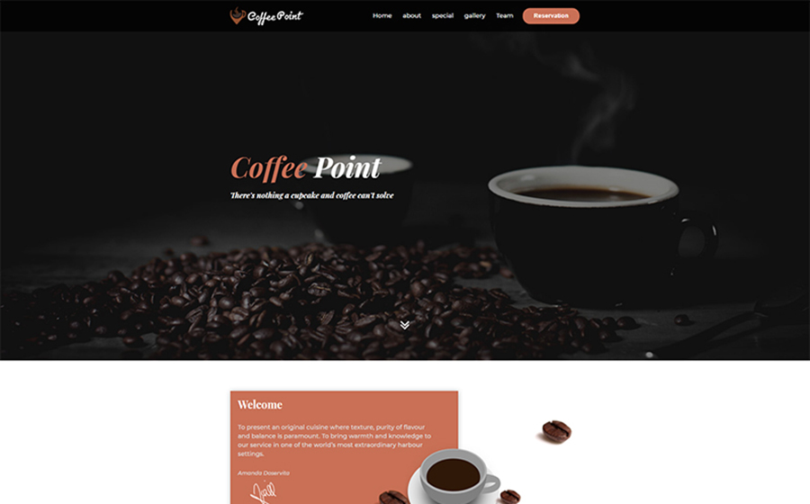 Cafeteria Multipurpose Unbounce Template