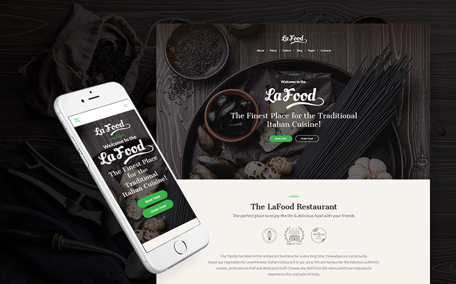 Italian Cuisine WordPress Theme 