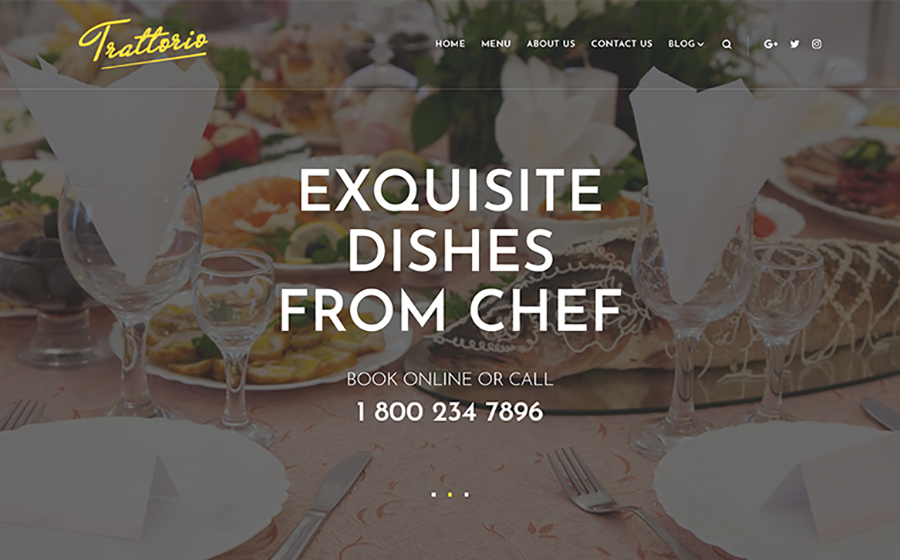 Trattorio - Restaurant Elementor WordPress Theme