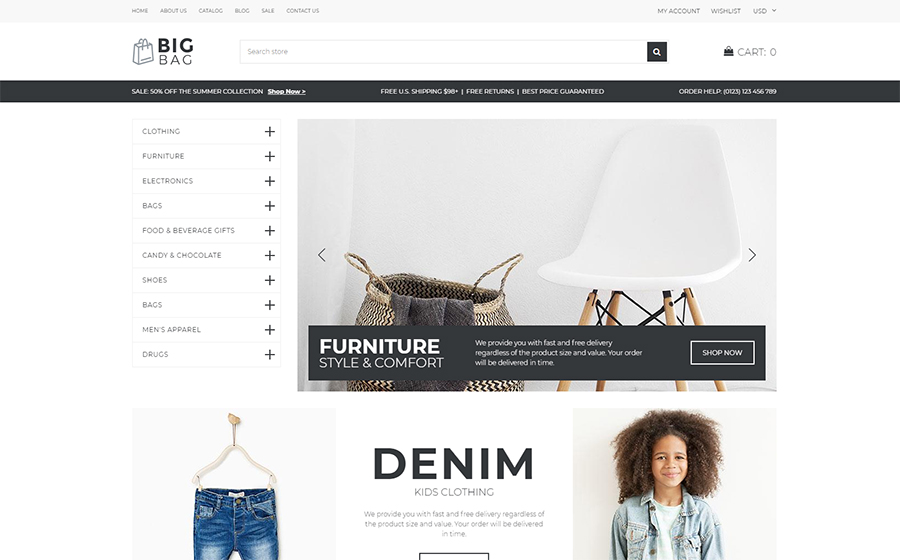 Wholesale Store Shopify Template 