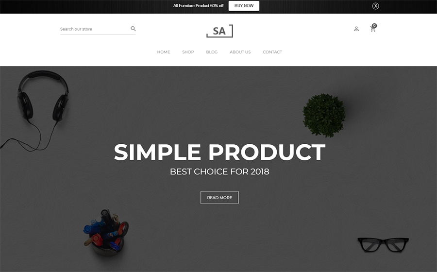 Sa - Minimalist Creative Shopify Theme