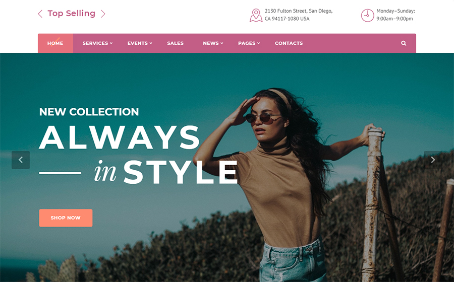 Top Selling - Fashion Store Multipage HTML5 Website Template