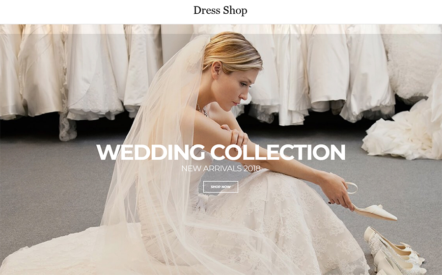 Dress Shop - Sophisticated Wedding Dress Online Shop Shopify Theme