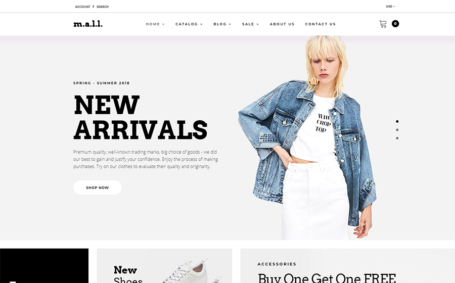 m.a.l.l. - Clothing Store Shopify Theme