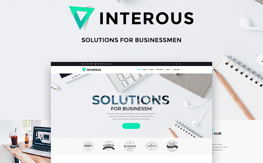 Interious - Business Services WordPress Theme