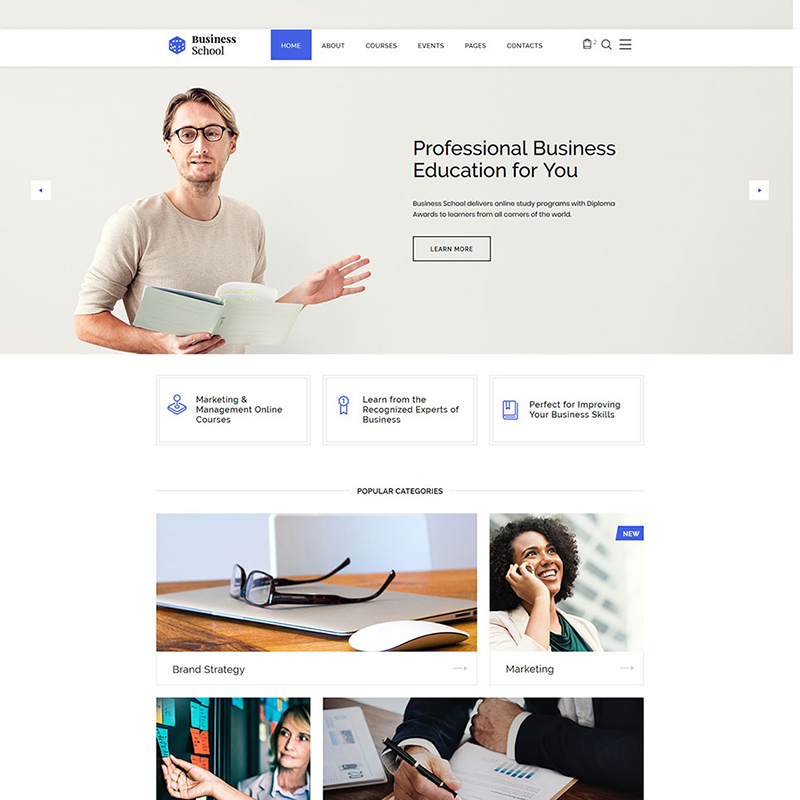 E-learning Multipage HTML template    