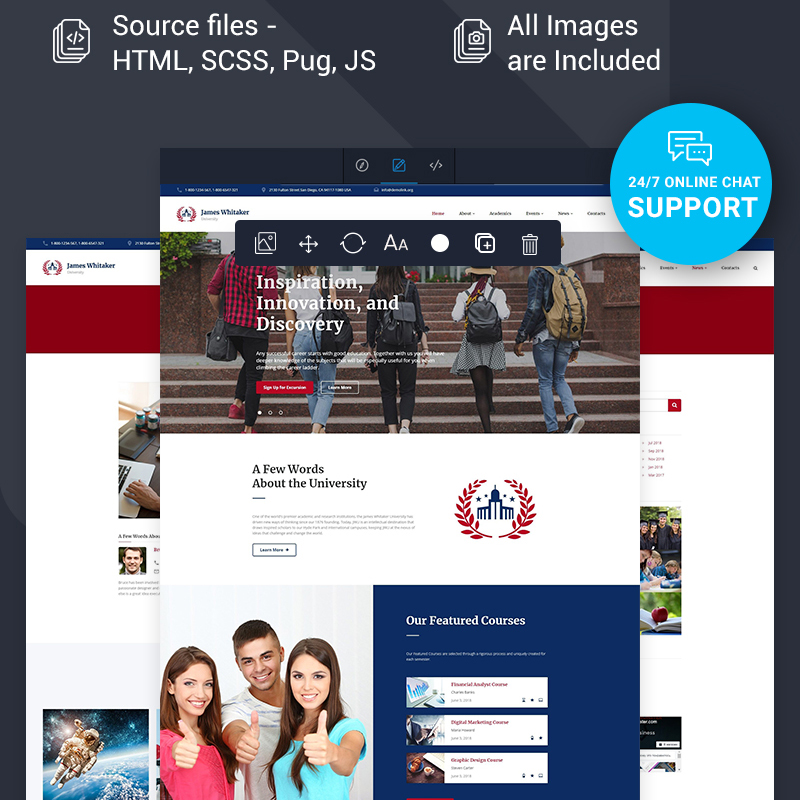 School Multipage HTML Template    