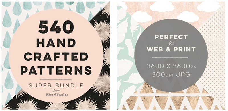 540 Hand Crafted Patterns Super Bundle from Blixa 6 Studios